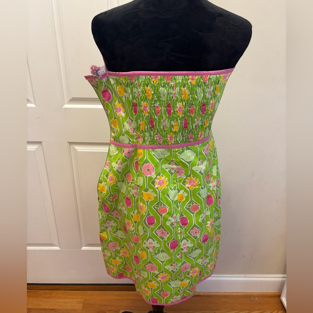 Lilly Pulitzer plus size lime green print dress - Picture 3 of 5